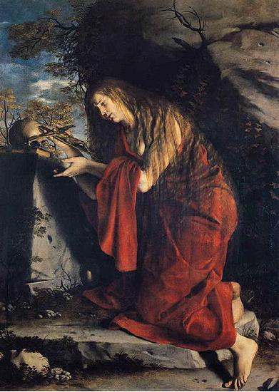 Orazio Gentileschi Saint Mary Magdalen in Penitence oil painting picture